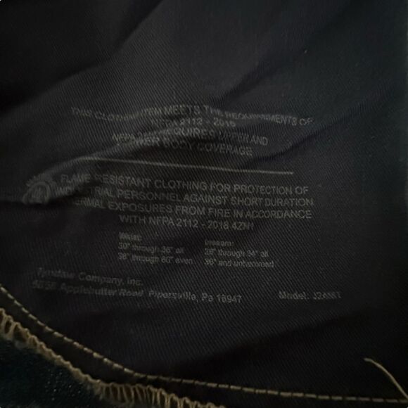 Tyndale Versa Regular Fit FR Jeans ~ style J24MT ~dark denim 38/30~ARC rating 18 - Picture 13 of 15